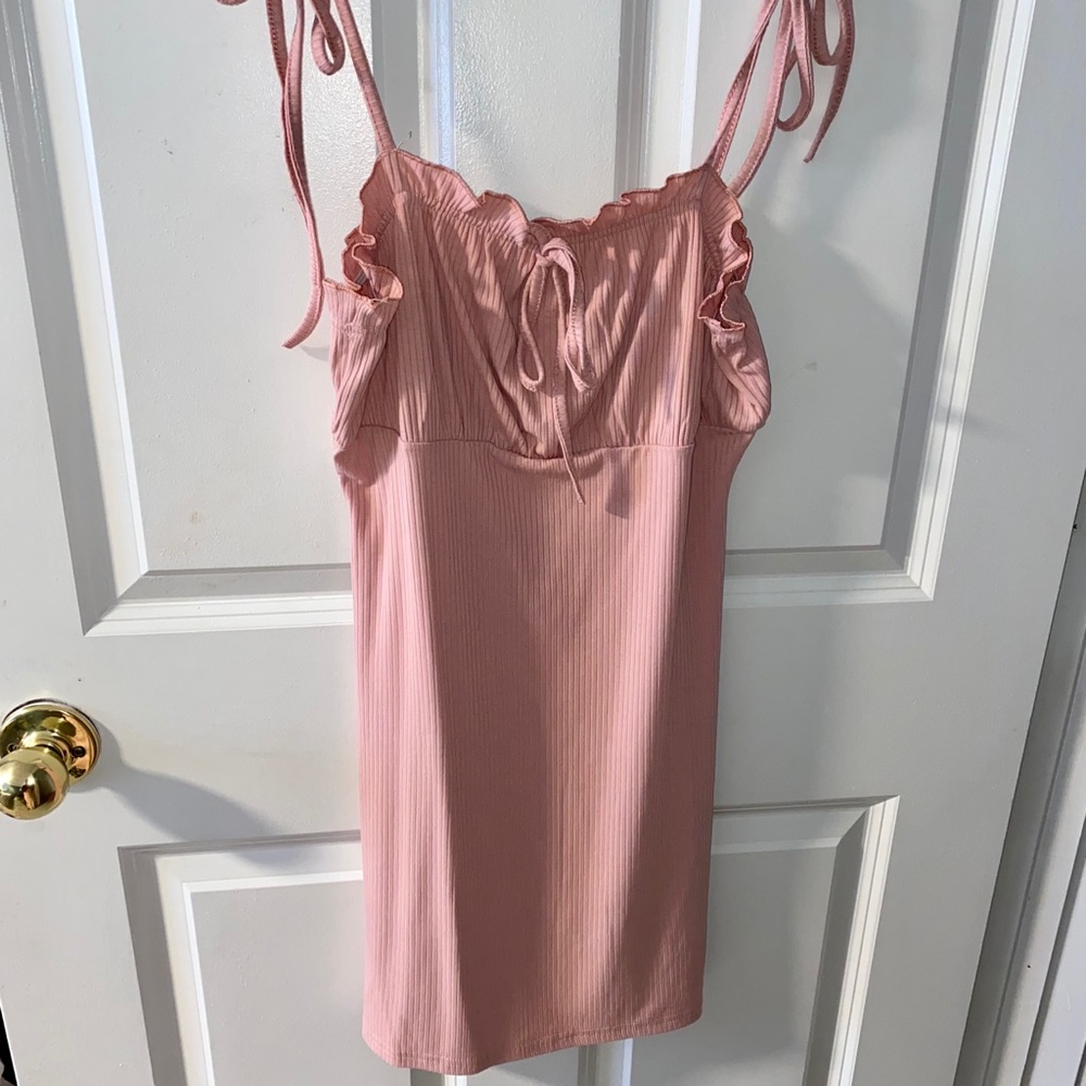 pink mini dress